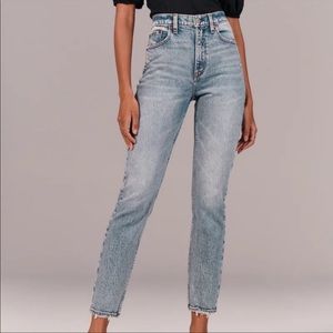 Abercrombie Curve Love High Rise Mom Jeans